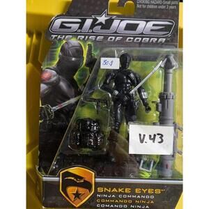 G.I. Joe The Rise of Cobra Snake Eyes Ninja Commando Action Figure 2009